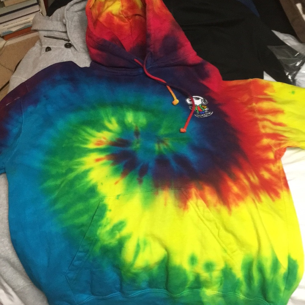 Snoopy tie dye hoodie